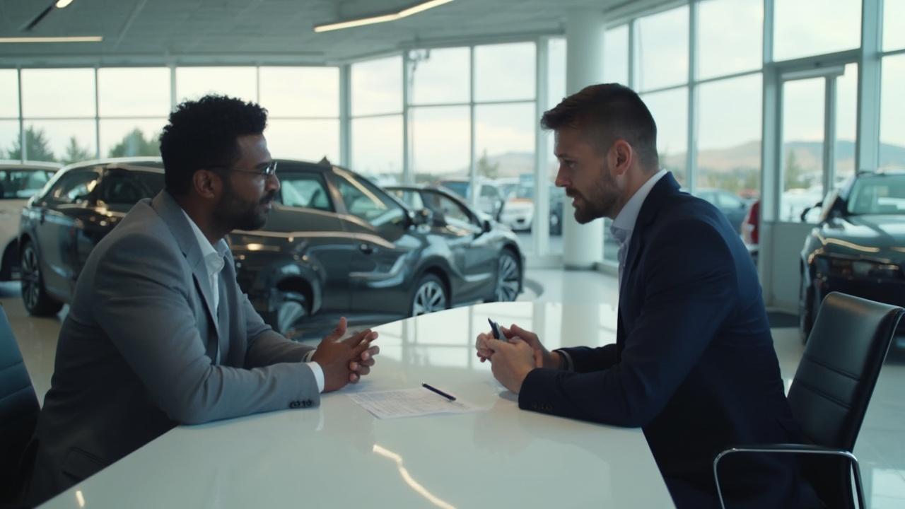 How can I negotiate the price of a new car at a dealership?